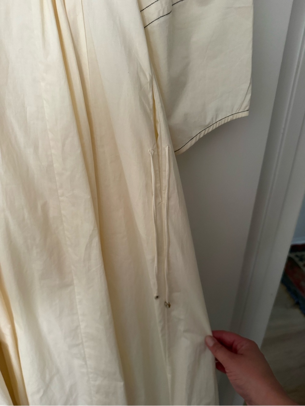 Chan Luu Ivory V-Neck Long Sleeve Maxi Dress - Picture 8 of 14